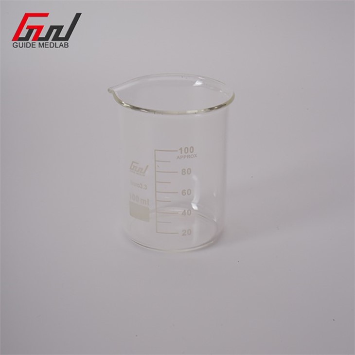 2 high form glass beaker